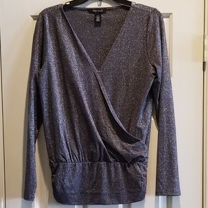 GORGEOUS Gunmetal grey SILVER TOP.